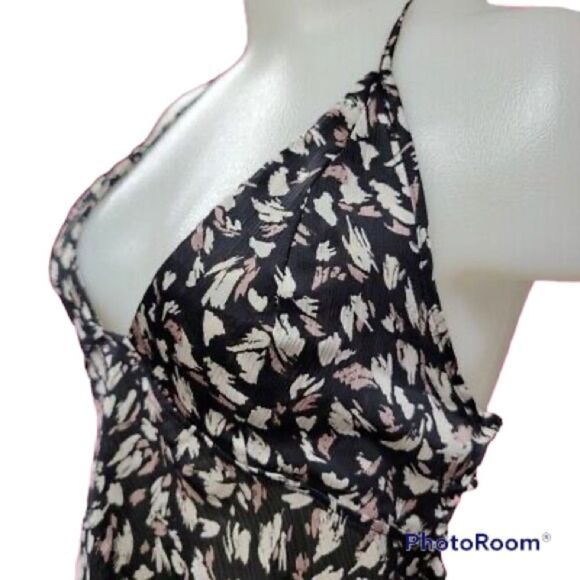 ✨ Free People
Women's Black Hang On Halter Printed Slip Dress✨ - Picture 11 of 12